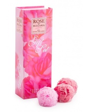 Zestaw kosmetyków różanych - 3 różane mydełka