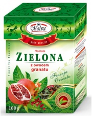 Herbata zielona z granatem